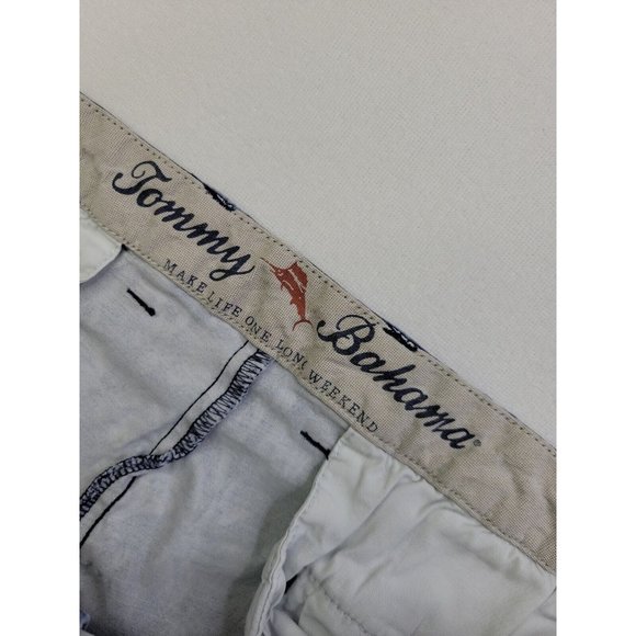 Tommy Bahama Blue Floral Men's 38 Flat Front Chino Shorts 9.5" Inseam Stretch - Picture 4 of 9